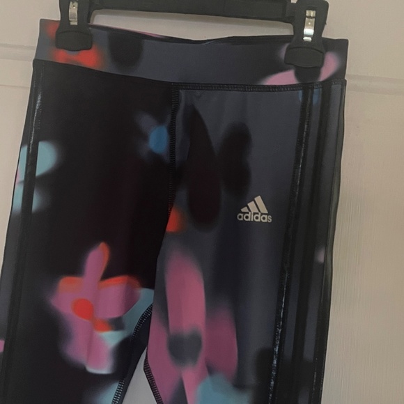 Girls ADIDAS leggings 2 PAIR LOT Aeroready Girls M 10-12 - Picture 13 of 16